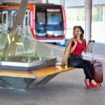 Traveler at Paris metro station preparing for a private Paris tour and learning how to get around Paris like a local