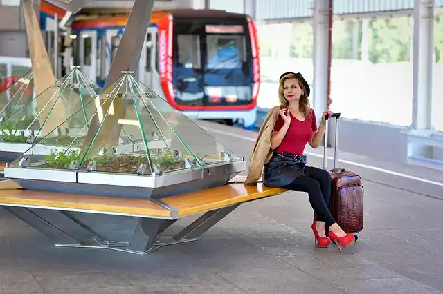 Traveler at Paris metro station preparing for a private Paris tour and learning how to get around Paris like a local