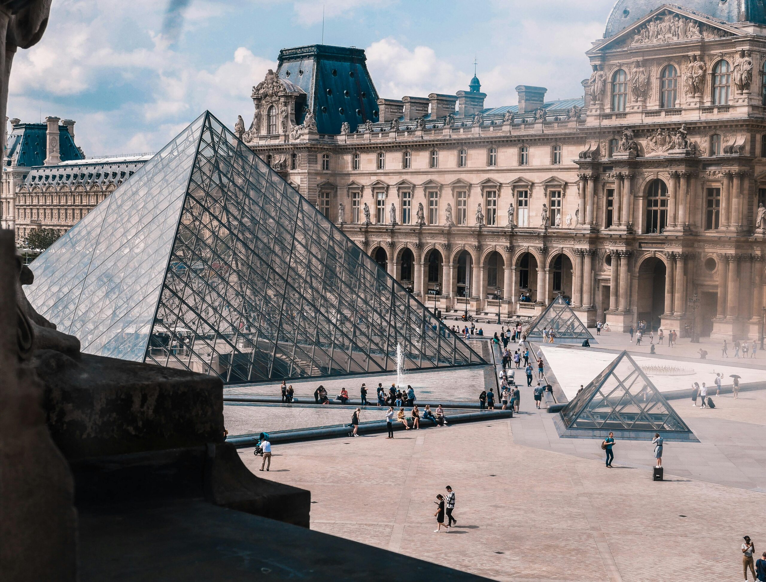 The Louvre Museum in Paris, famous for the Mona Lisa and world-class art collection